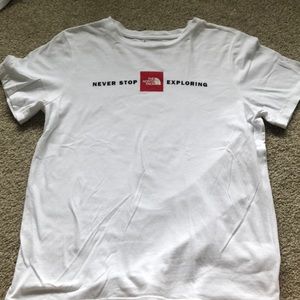 North face white t shirt